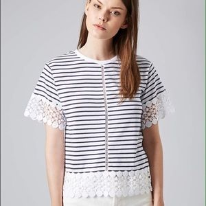 Crochet trim T